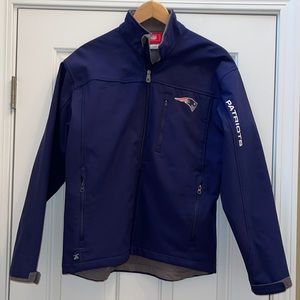 Patriots jacket with fleece lining size Medium.